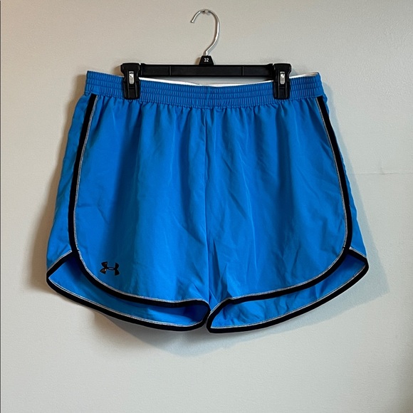 Under Armour Women's Athletic Shorts in Blue and Black - Picture 1 of 3